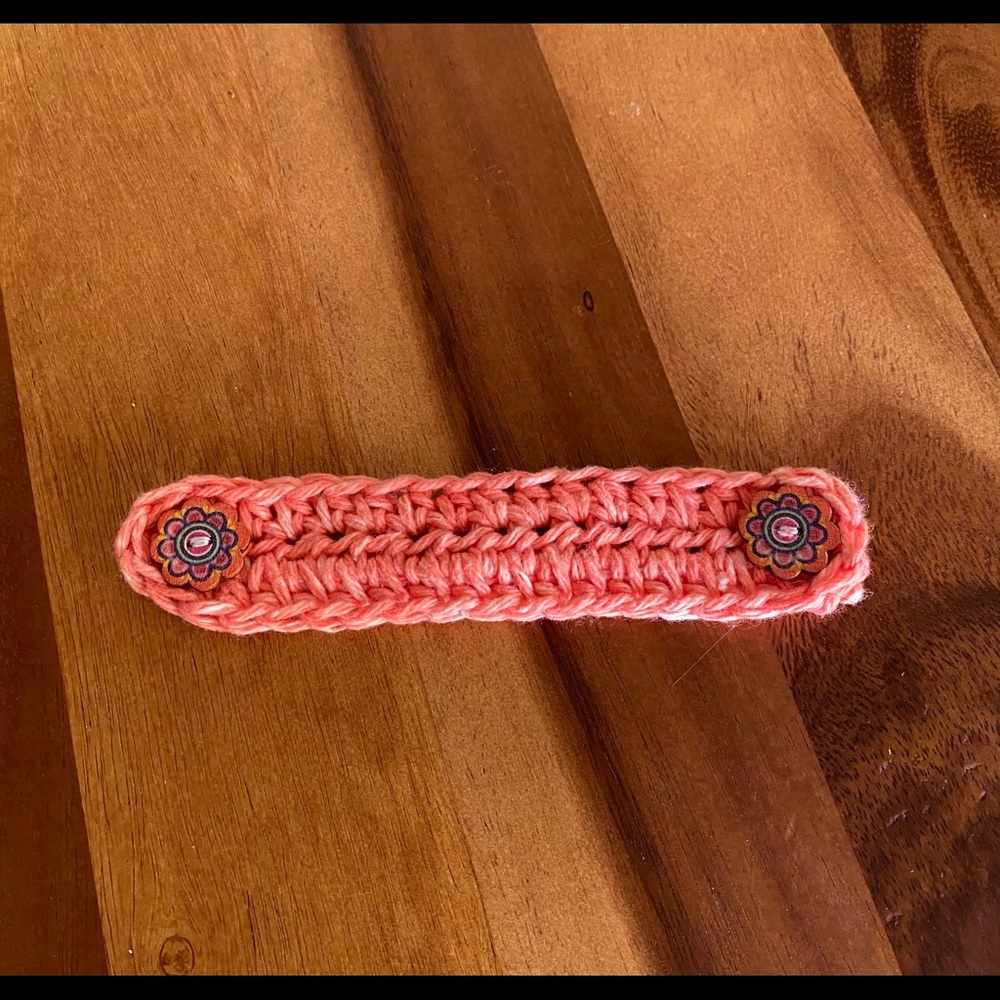 Crochet Ear Savers Extenders Cotton Pink